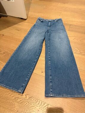 FRAME Le slim palazzo jeans